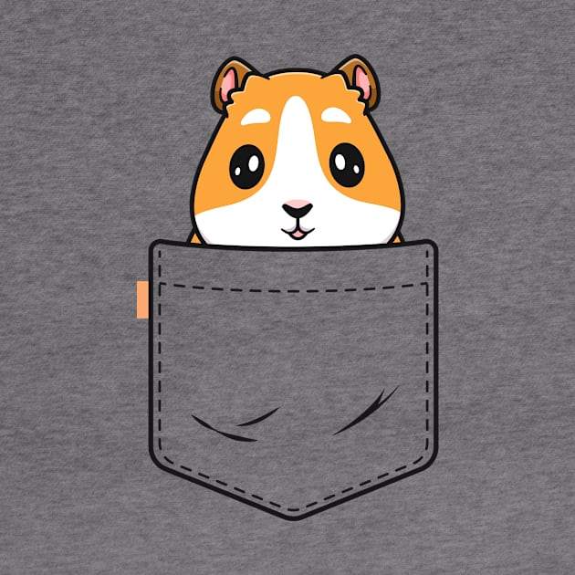 Guinea Pig In Pocket Funny Gift For Guinea Pig Lover Owner by 14thFloorApparel